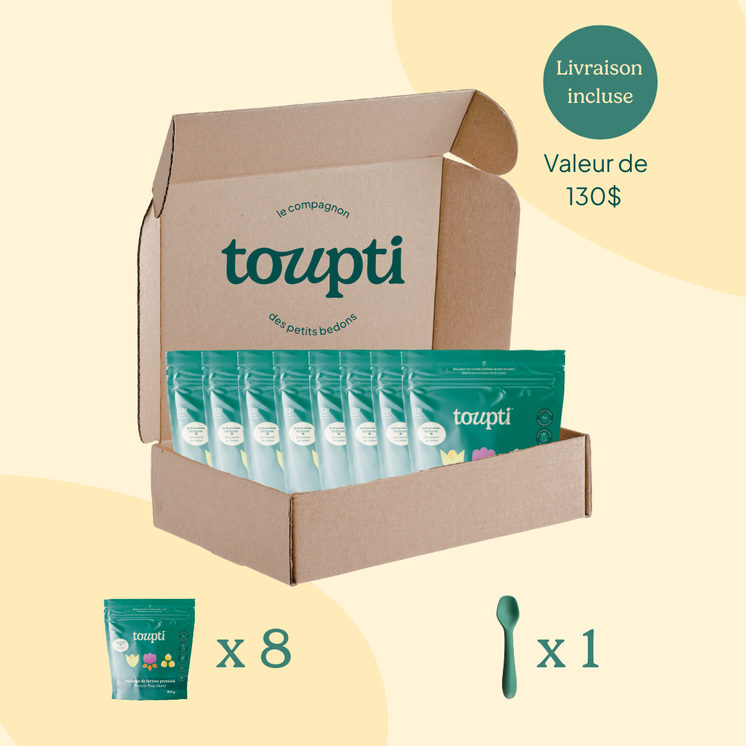 Mélange de farines protéiné pour jeunes enfants pour la DMEx